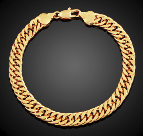 Goldkette karat 8mm dick - karat,